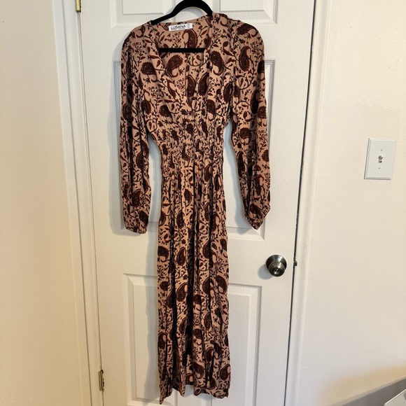 Anthropologie Lusana Boho Maxi Dress Size 6 - Picture 5 of 9